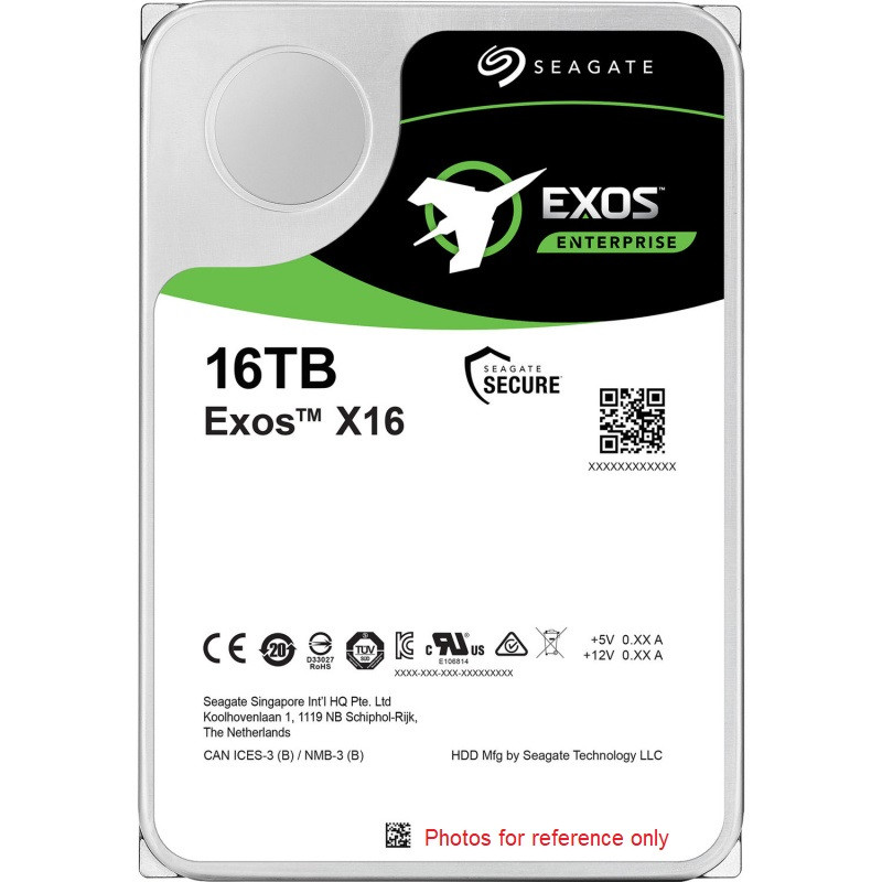 Seagate Exos X16 3.5-inch 7200rpm 256MB Enterprise HDD 16TB